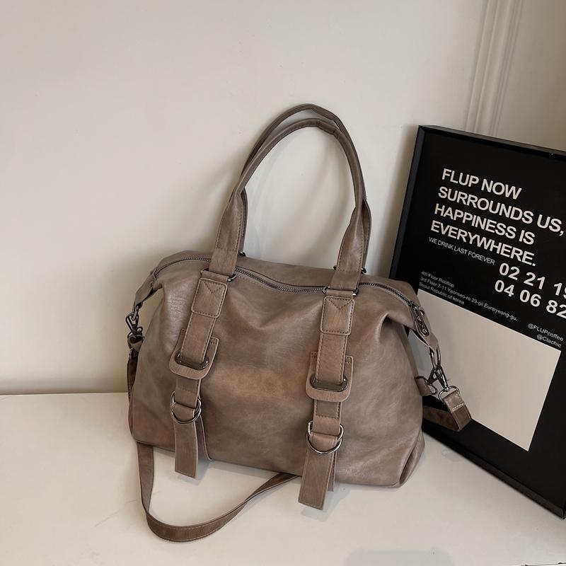 PU Leather Underarm Bag Retro Crossbody Bag with Adjustable Strap Tote Bags for Women