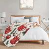 1pc Christmas Flannel Blanket - Soft Cozy Throw with Festive Cocoa Gingerbread Pine Print, All-Season Warmth for Couch