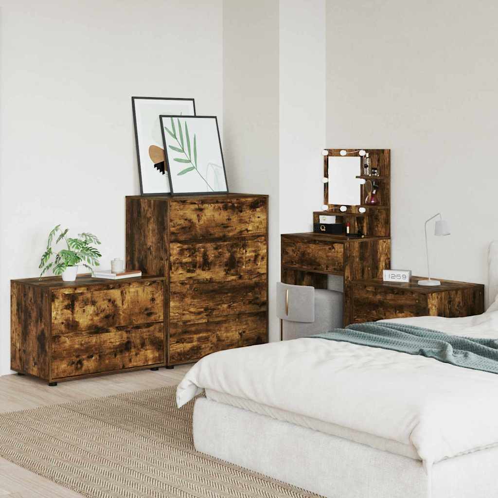 Storage Cabinet Smoked Oak 80 x 48 x 57 cm