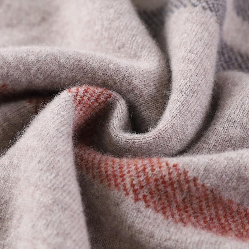 Men's 100% Lambswool Round Neck Pullover Sweater