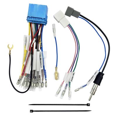 Suzuki 2DIN Wide Audio Navigation Mounting Kit, 20 P Audio Harness + 5P Speed Coupler + 2P Antenna Conversion Cord