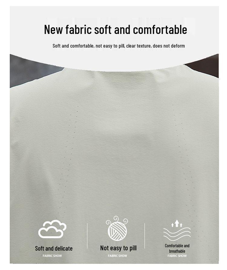 Herren 2026 Sommer Rundhals Eis Seide T-Shirt - Nylon Stoff für Laufen im Freien & Freizeit Sport