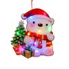 Luminous Door Hanging Decorations Christmas Home Diy Colorful Lights Snowman Scene Arrangement Hanging Decorations