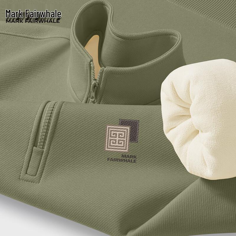 

Mark Fairwhale Men s Casual Fleece-Lined Half-Zip Sweatshirt XL