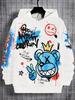 Boys' 3D Printed Casual Pullover Sweatshirt, Boys' Outdoor Casual Hoodie Top Hooded Sweatshirt