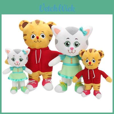 Liebenswerter Daniel Tiger und Katerina Kittycat Plüsch-Weihnachtsspielzeug Perfekt für Kinder