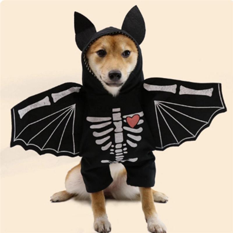 2025 Trend Dog Bat Clothing Halloween Pet Costumes Bat For Small Medium Large Dogs