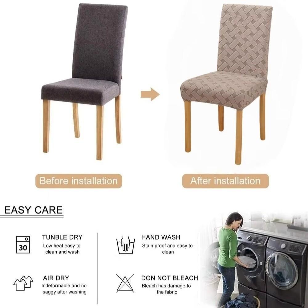 Hochelastischer Stuhlbezug mit hoher Rückenlehne Elastischer Spandex Küchenstuhlbezug Esszimmerstuhlbezug Esszimmer