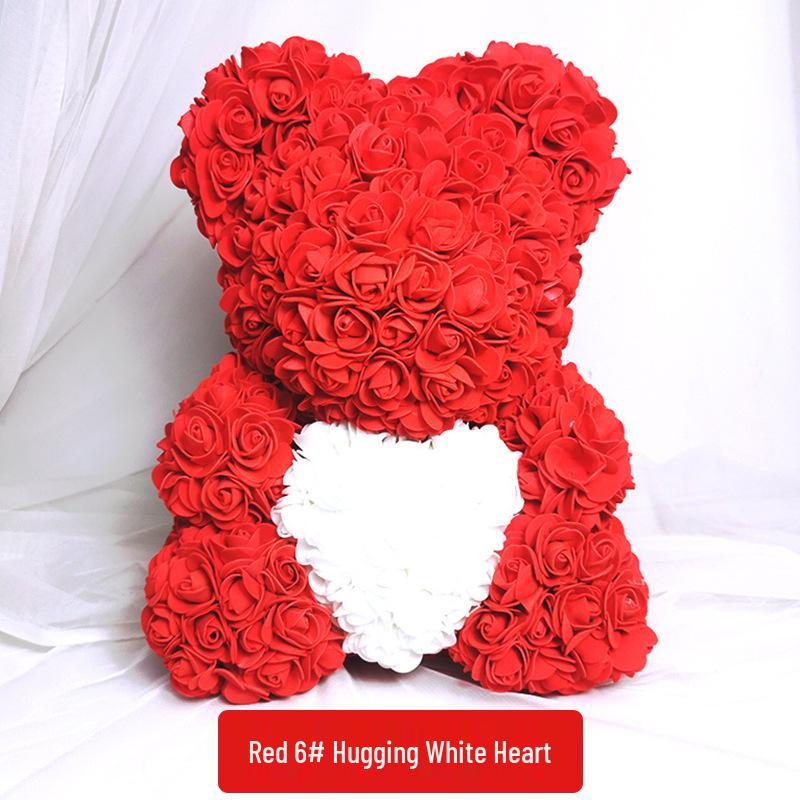 High-Grade Rose Foam Bear Gift - Perfect for Valentine's Day, Anniversaries, and Birthdays