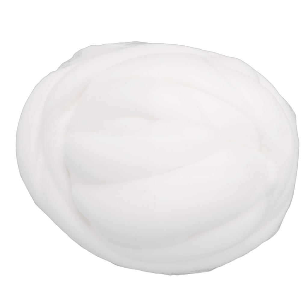 Wool Roving 200g Bulk Soft Wool Yarn for   Felting Hand   Knitting Crafting   Gift White