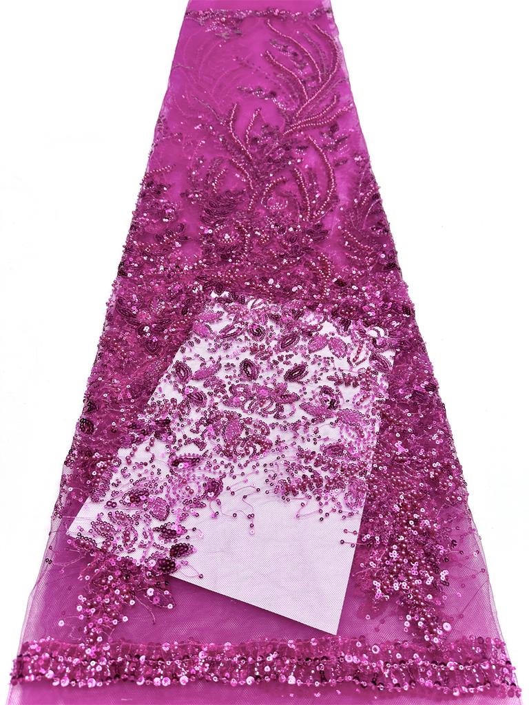 Luxury Hight Quality Nigeria Sequins Net Embroidery Lace Fabric African Mesh Lace Fabric 2025 French Tulle Lac For Women Wedding