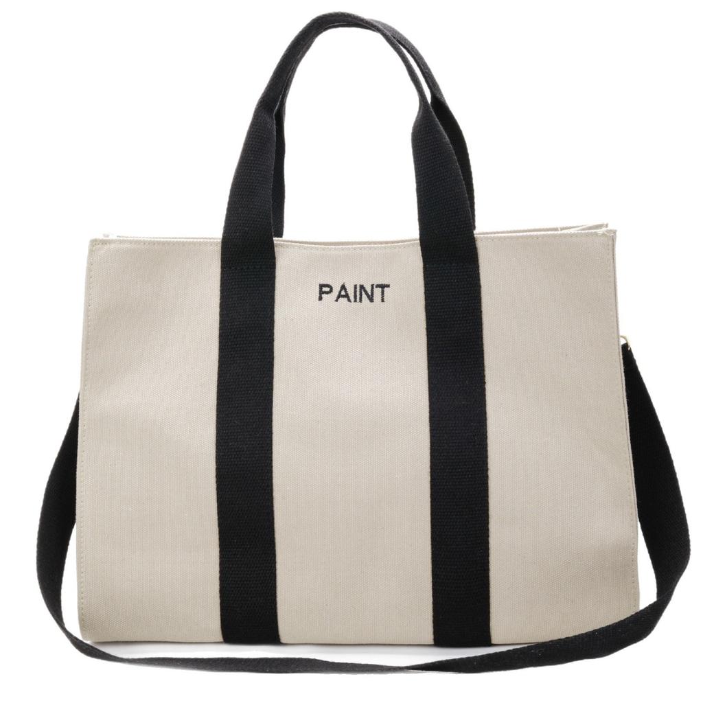 Bag New Large Capacity Tote Bag Handheld Women's Bag Single Shoulder Crossbody Bag Handheld Women's Canvas Student Shopping Bag