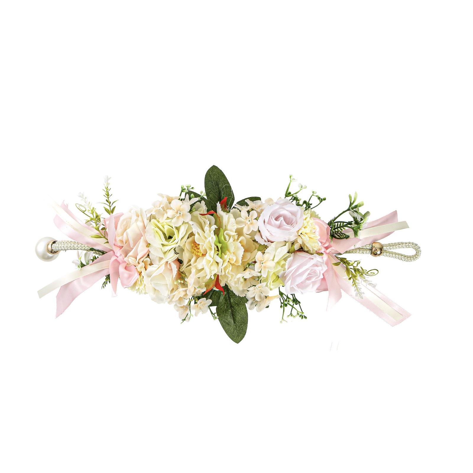 

Curtain Tie Back With Floral Fabric, Simulation Flower Tie, Sheer Curtain Binder, Wedding Decor, Forest Style Artificial Flowers. One Size