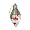 Crăciun Creativ Nou LED Transparent Minge de Crăciun Pom de Crăciun Agățat Minge cu două vârfuri emițătoare de lumină