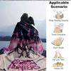 1Pc Kpop Demon Hunters Flannel Blanket, Soft And Comfortable, Casual Warm, Camping Travel, Christmas, Halloween Xmas Gift L150