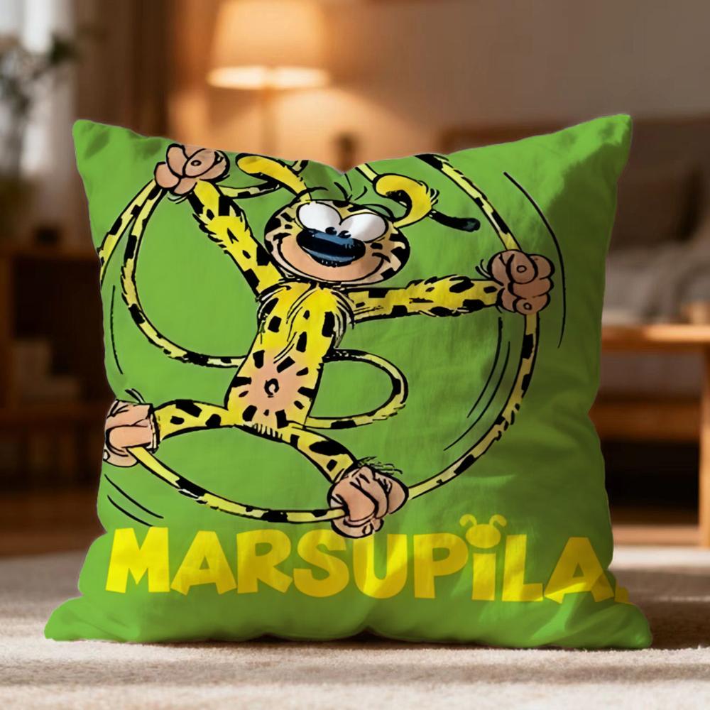 

Hot M-MMarsupilami Cushion Cover Soft Washable Pillow Case Multi-Scene for Couch Bed Travel Office Use 30cmx30cm
