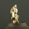 Messing Vintage Gjøre Gammel Ape Holder Gullbarrer Penger Jinbao Nøkkelring Anheng Zodiak Ape Overføringsanheng