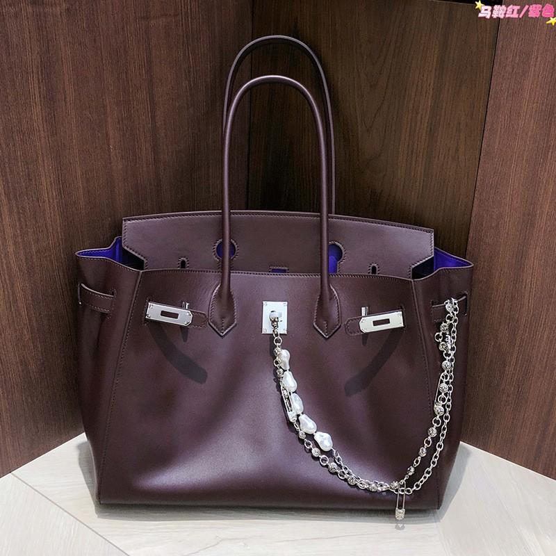 Head Layer Cowhide Large Capacity Tote Bag Women s Genuine Leather Handbag Versatile Commuting Single Shoulder Armpit 35x16x28cm