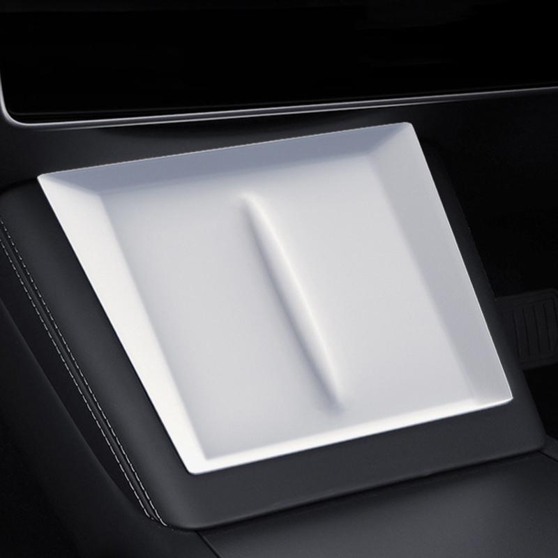 1pc Car Center Console Wireless Charging Pad Center Console Anti Slip Silicone Mat For Phone Charger Area Car Accessories