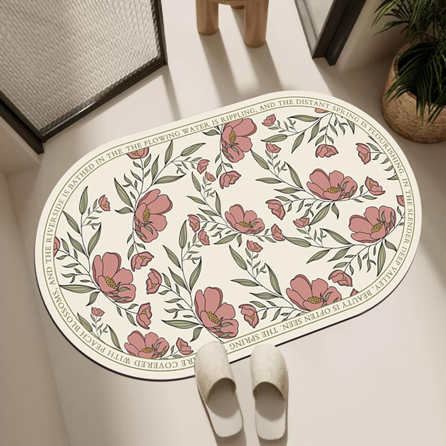 

Коврик для ванной комнаты Ковер для ванной комнаты Впитывающий Мягкий коврик Придверный коврик 40 * 60 cm