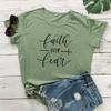Faith Over Fear Unisex Streetwear T-Shirt - European & American Style