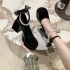 Designer Mary Jane Shoes Women's Spring New Ultra-high Heel Pearl Chain with Platform Block Heel Wedding Shoes Lolita Shoes