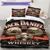 Jack Daniel'S Tennessee Whiskey Bedding Without Core 1 Duvet Cover 2 Pillowcase Without Core Bedding Set Soft And Comfortable
