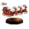 Decorazioni Natalizie Stagionali Moderne Slitta di Babbo Natale Galleggiante, Slitta Volante Levitazione Magnetica Decorazioni di Natale, Idea Regalo Innovativa Claus da Tavolo