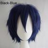 Orion Men Women Multi-Color Short Straight Hairpiece Full Wig for Anime Party Cosplay