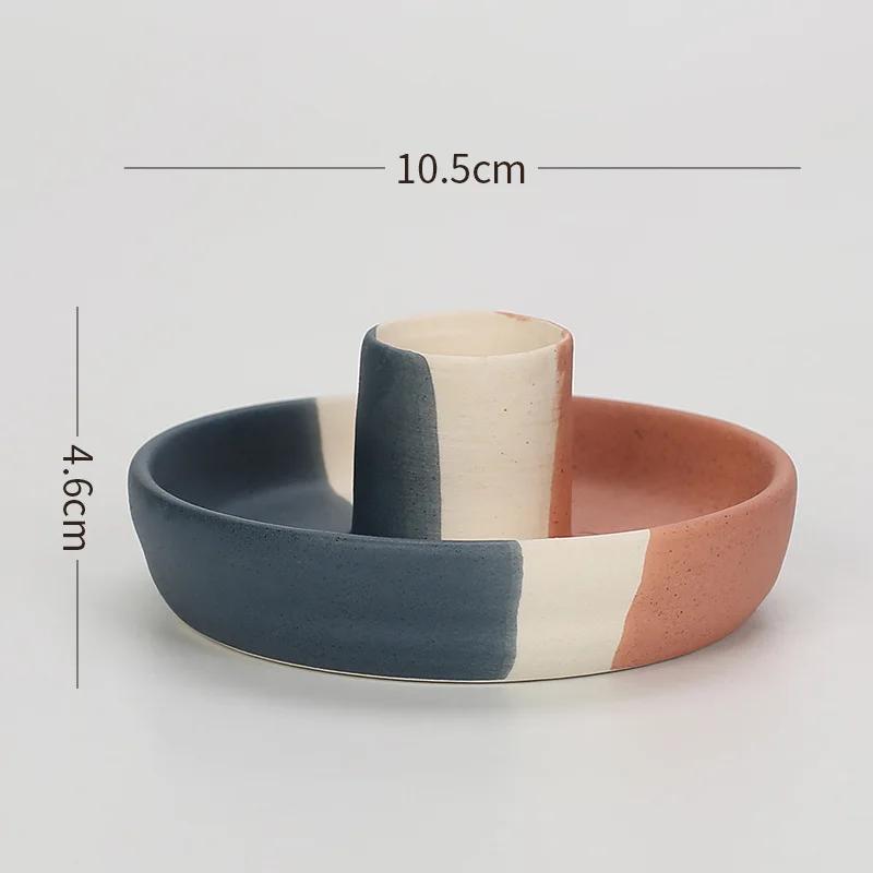 NEW Ins Creative Nordic Ceramic Aromatherapy Candle Stand Wholesale Vegetable Burning Home Decoration Desktop Ornament