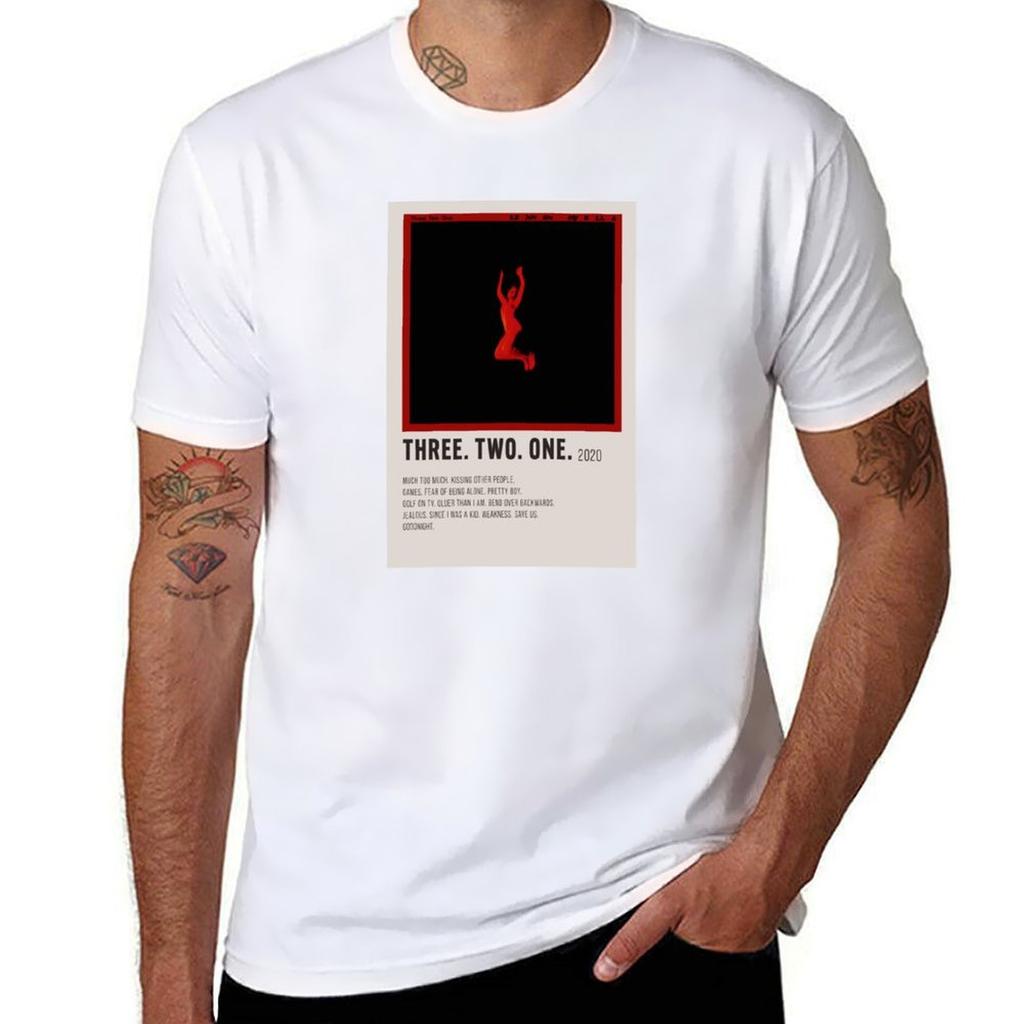 three two one lennon stella aesthetic minimalist poster TShirt Work Utility Short Sleeve Shirt