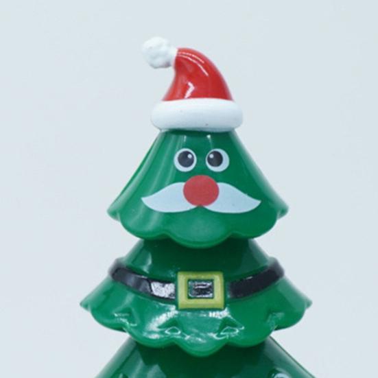 Christmas Solar Tree, Swinging Tree Car Dashboard Decor, Solar Powered Nodding Ornament for Vehicle And Desk Festive Holiday Decor