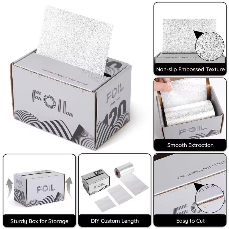 1Roll WANMEI Professional Hair Coloring Aluminum Foil Hairdressing Perm Highlights Bleaching Barber Styling Tools Salon