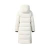Fila White Minimalist Trendy Warm Long Hooded Down Jacket Women Outerwear F11W543910FWT