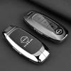 Leather Car Key Case Protection Shell Cover For Nissan X-Trail T33 Serena Rouge Kicks Pvathfinder Ariya Rogue Versa 2023 2024