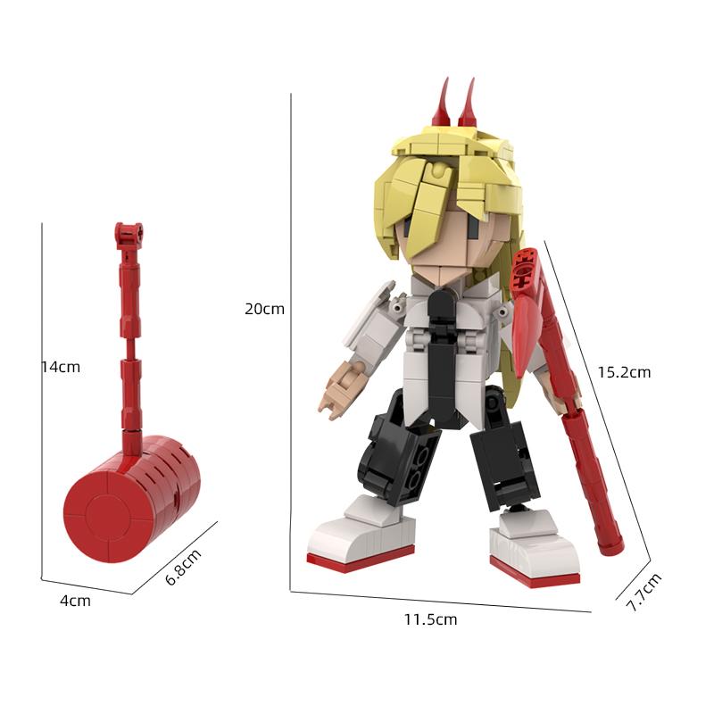 New Monster Series Assembled Handheld Table Block Children's Birthday Gifts, Handmade Puzzle Toys Kaiju No.9and No.8