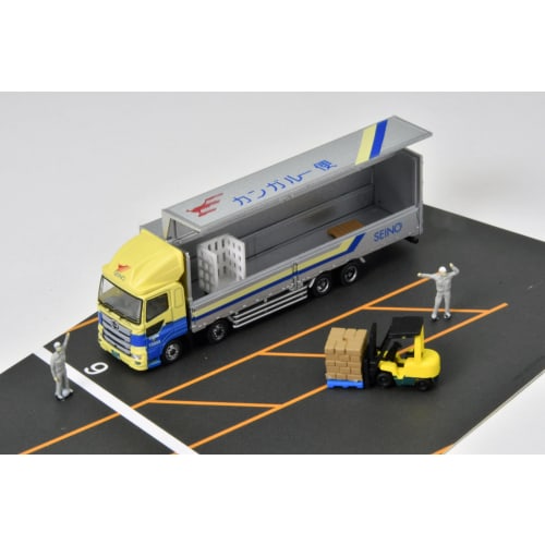 Tomytec The Truck Collection Truck Collection Logistics Site Wing Van Set H Seino Transportation Diorama Supplies 333777