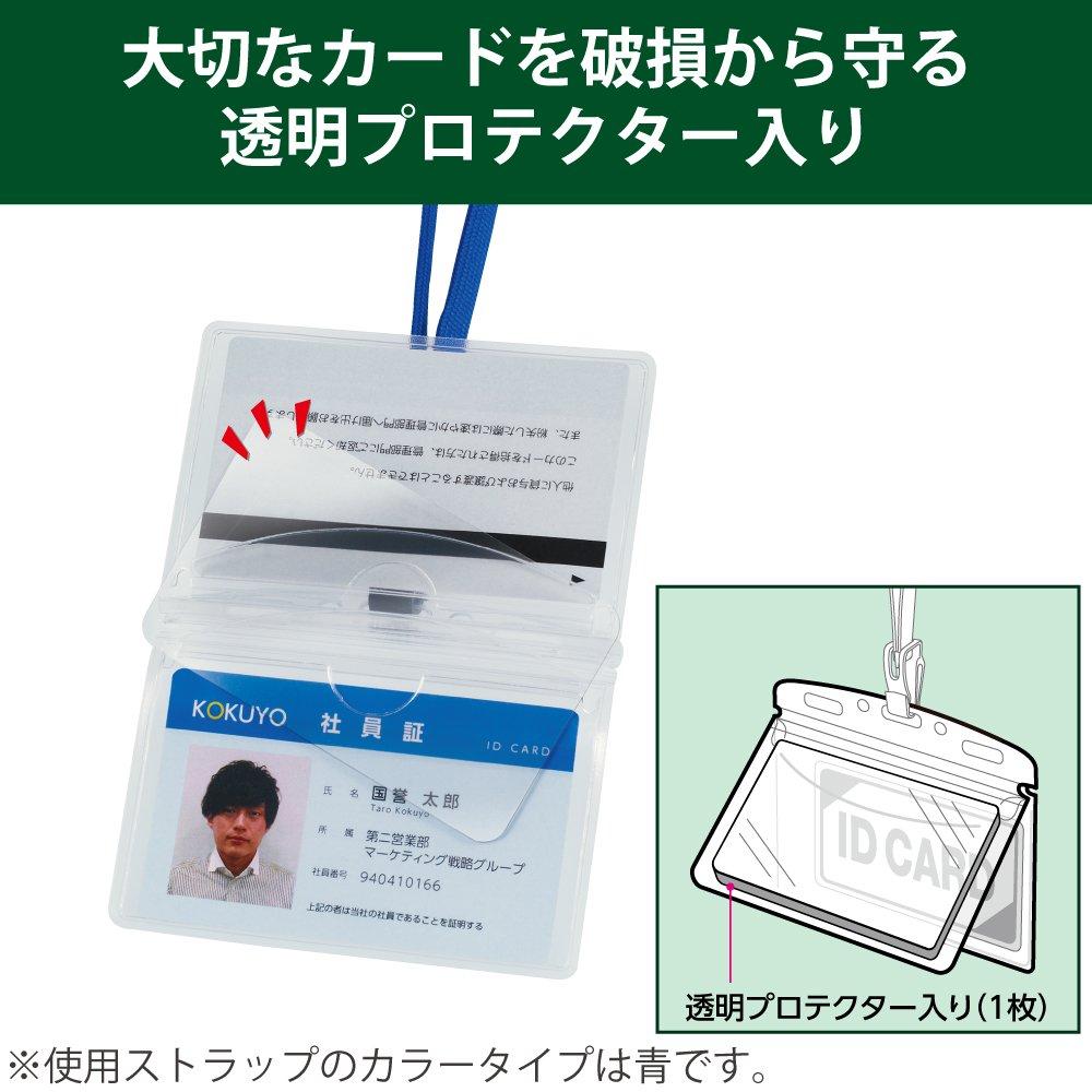 KOKUYO Hanging Name Ido Plus Protect 10 Tags, Type, Bi-Fold, Red, Pieces, NAF-SP195-10R