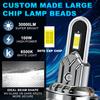 2 Stück H7 H4 LED-Scheinwerferlampen Canbus 30000LM 100W U-förmiges Kupferrohr Autolicht Turbo H11 9005 HB3 Scheinwerfer 6500K Weiß 12V Mit Lüfter