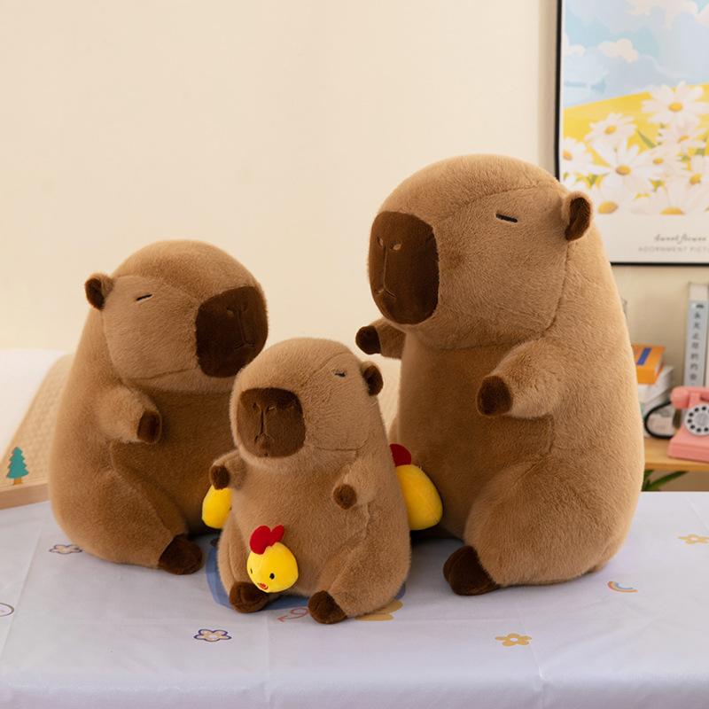 Internet Celebrity Explosion Snot Chick Kola Capybara Doll Plush Toy Kapibara Doll Gift Exchange