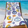 Art Evile Eye Bright Handtuch Sport Schnelltrocknend Reise Campingausrüstung Sanddicht Weich Leicht Großes Strandhandtuch