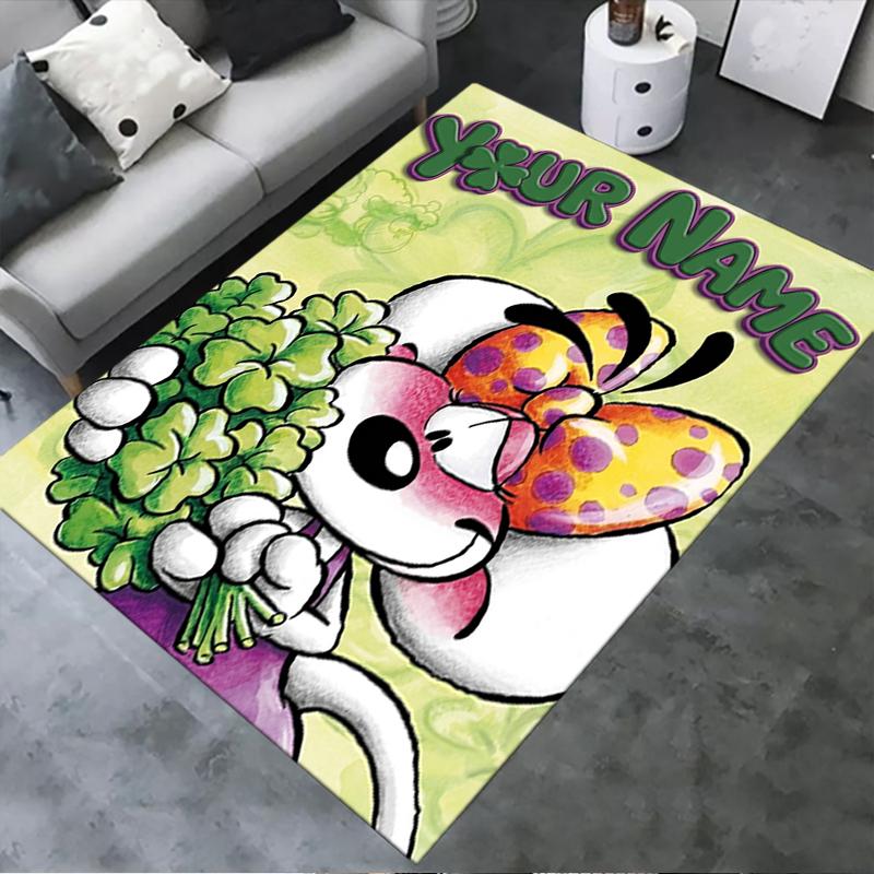 Custom Name Diddl Carpet Rug for Living Room Bedroom Home Sofa Decoration,Kids Play Non-slip Floor Mat