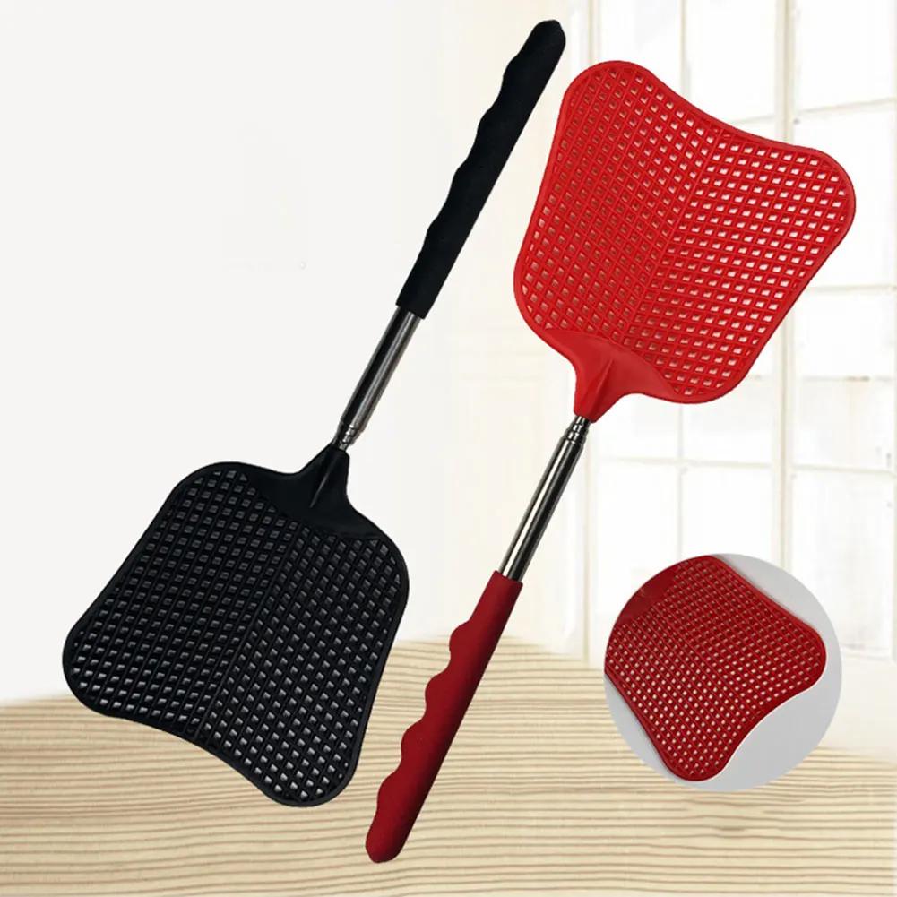 2/6 Confezioni Schiaccia mosche telescopici Manico lungo Schiaccia zanzare mosche Trappola Schiaccia mosche manuale Repellente per insetti Schiaccia insetti Estendibile 65cm
