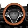 For Honda 37-38.5cm Round Steering Wheel Cover Ultra-Thin Micro Fiber Leather Accord HRV CRV Elysion Inspire ZRV Odyssey TSX CRZ