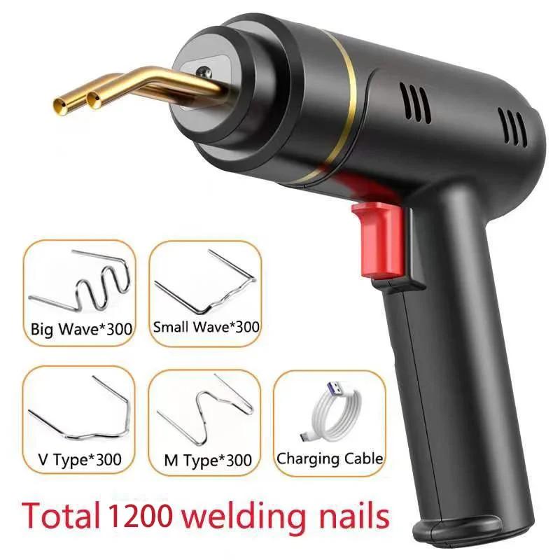 Portable Hot Stapler Car Bumper Repair Welding Machine USB Rechargeable Plastic Welder Gun Cordless Plastic Welder