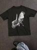 High Street T Shirts Hand Gesture & Lettering Tops Y2K Los Angeles T Shirt Casual Loose Top Round Neck Themed Outfits Unisex