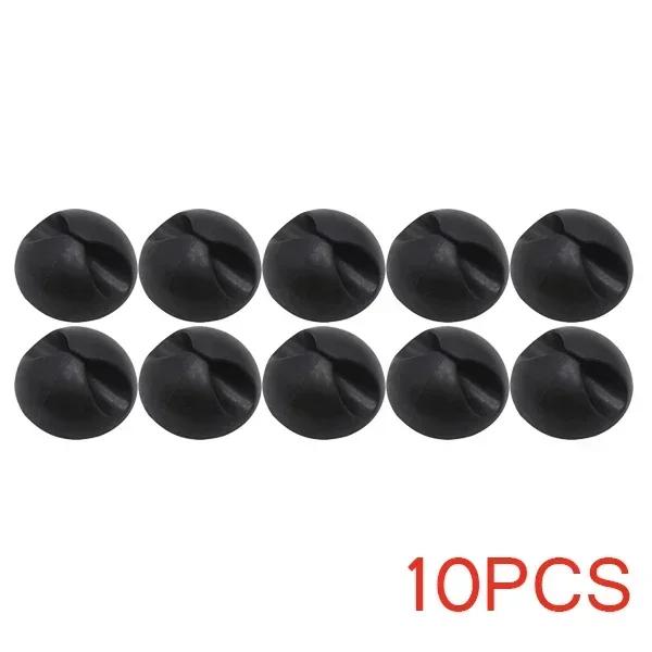 Cord Organizer, 10/20 Pcs Black Charger Holder Cable Clips Wire Clips for Organizing Desk Nightstand Car Phone Charger
