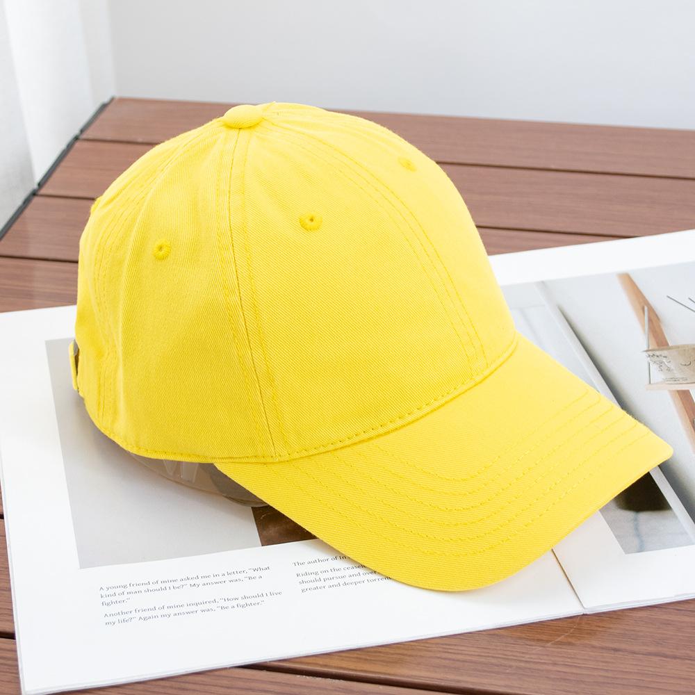 High-quality Pure Cotton Light Board Solid Color Versatile Baseball Cap for Men and Women Soft Top Casual Big Head Circumference Showing Face Small C