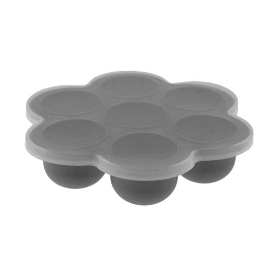 

Food Freezer Trays with Lid 7-Cavity Silicone Food Storage Container for Freezing Breast Milk Ice Cubes And Fruit Purees Leak-Proof Storage Tray S серый