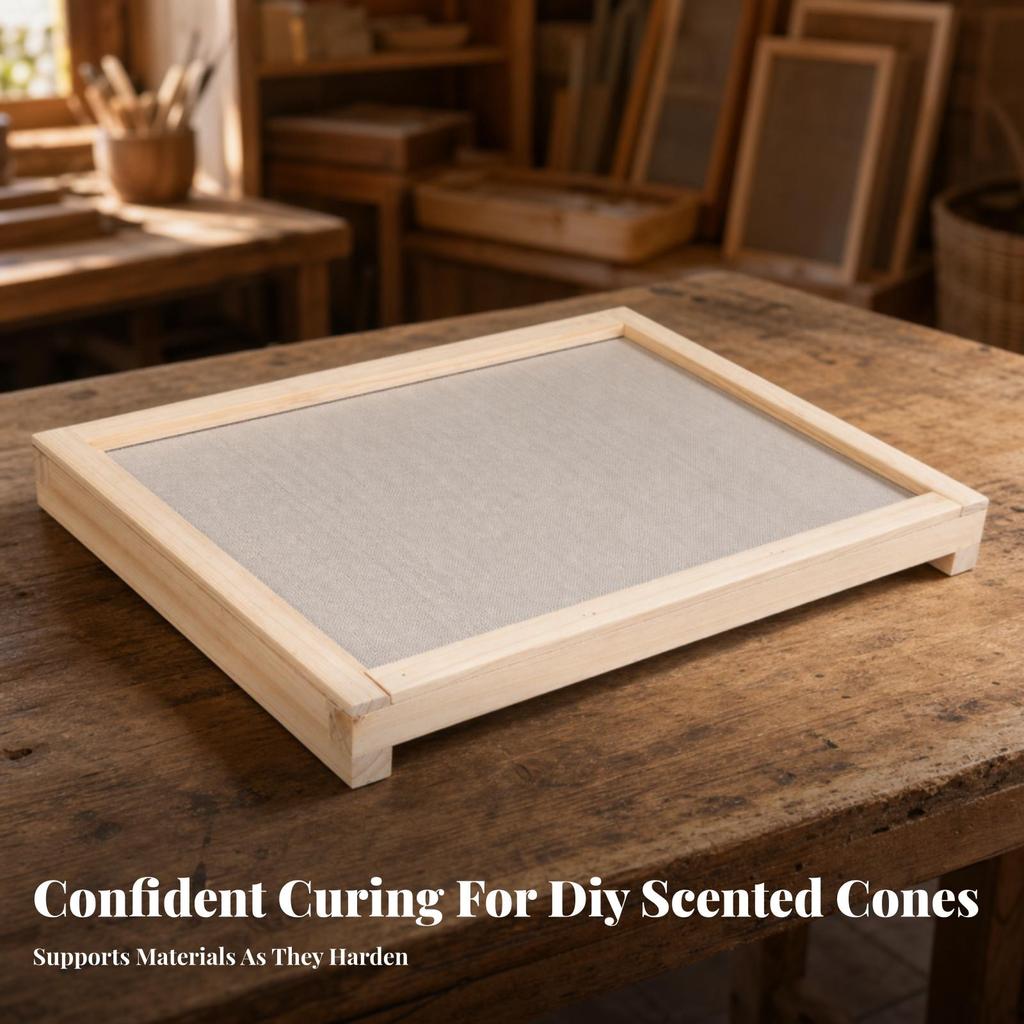 Incense Drying Net Breathable Tray with Mesh Screen for Workbench